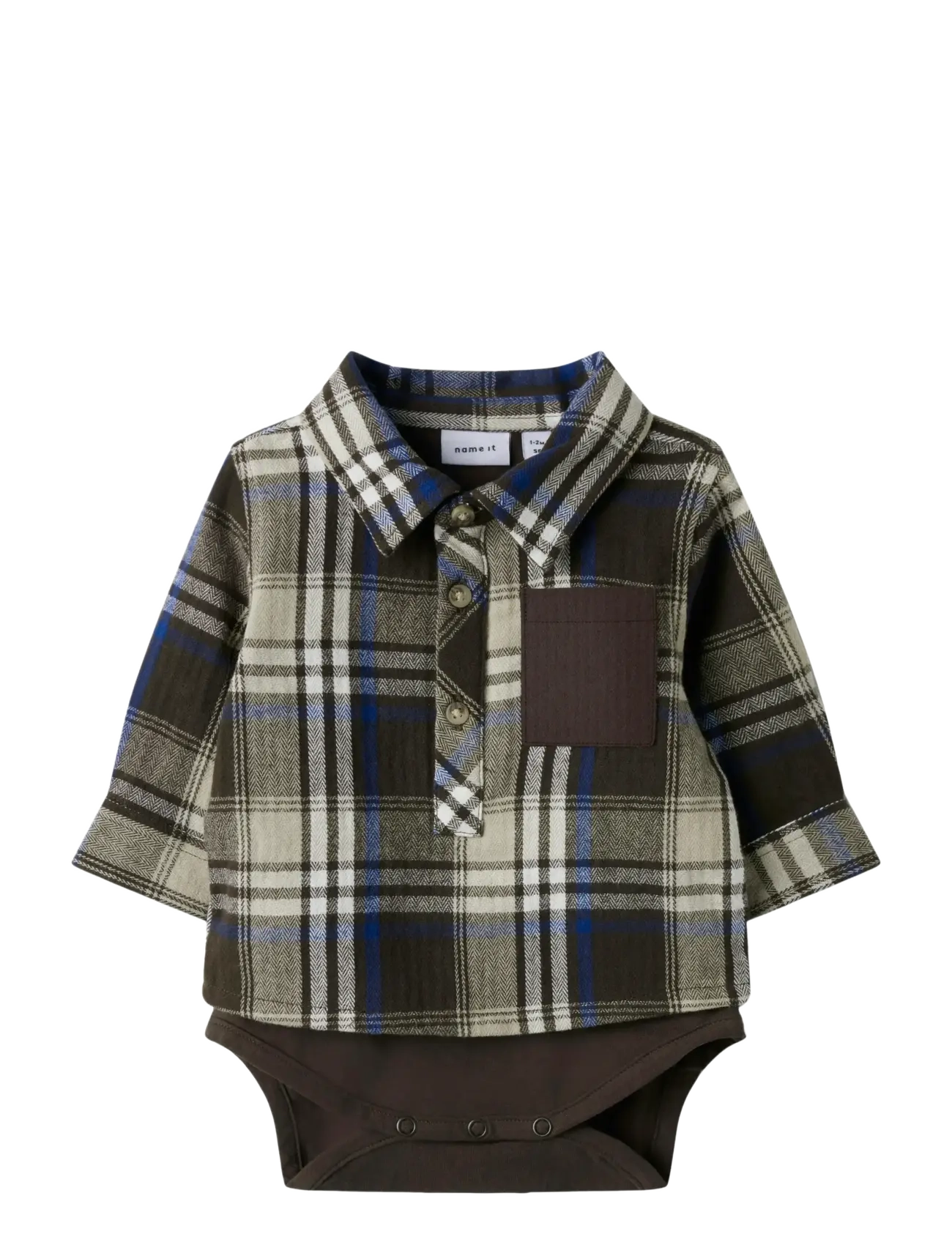 name it NBMNOLAND LS SHIRT BODY - 4 for 3 - DELICIOSO / brown