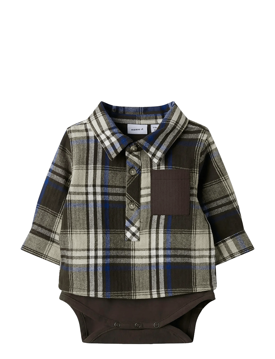 name it - NBMNOLAND LS SHIRT BODY - långärmade bodies - delicioso - 1