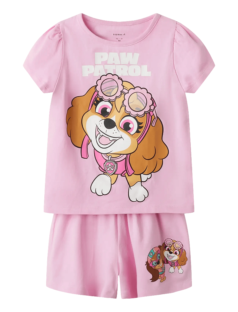 name it - NMFMAM PAW SS NIGHTSET CPLG - pyjama-sets - pink frosting - 0