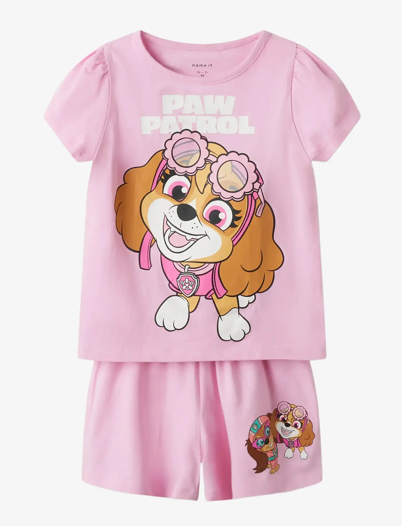 name it - NMFMAM PAW SS NIGHTSET CPLG - komplektid - pink frosting - 3