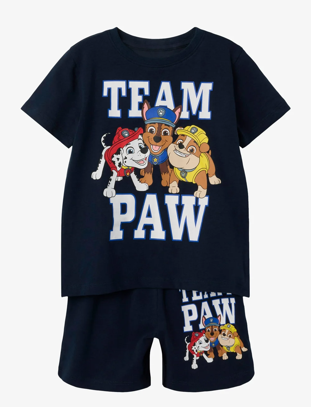 name it - NMMMAZE PAW SS NIGHTSET CPLG - pyjama-sets - dark sapphire - 0