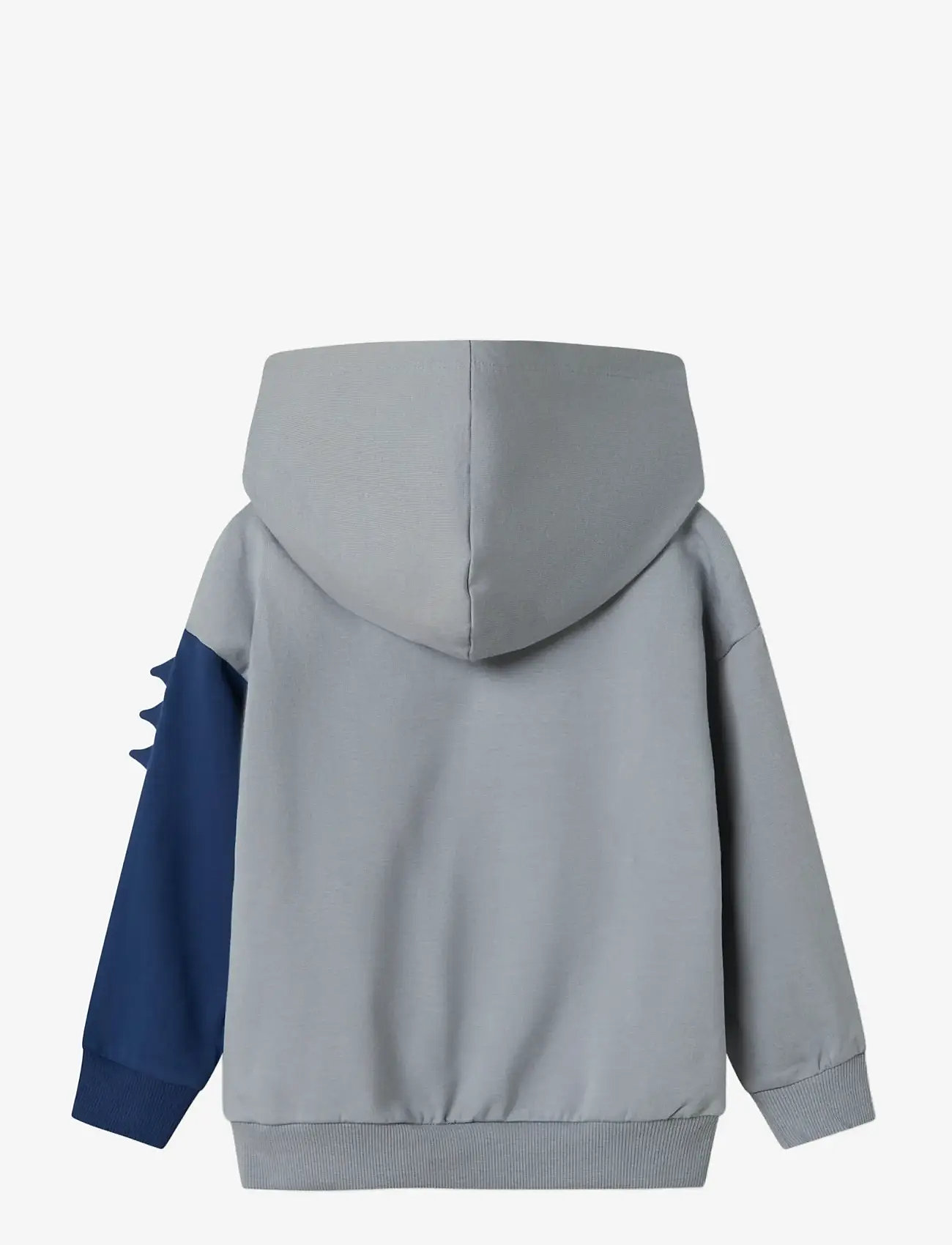 name it - NMMNASH LS NREG SWEAT WH BRU BOX - bluzy z kapturem - tradewinds - 2