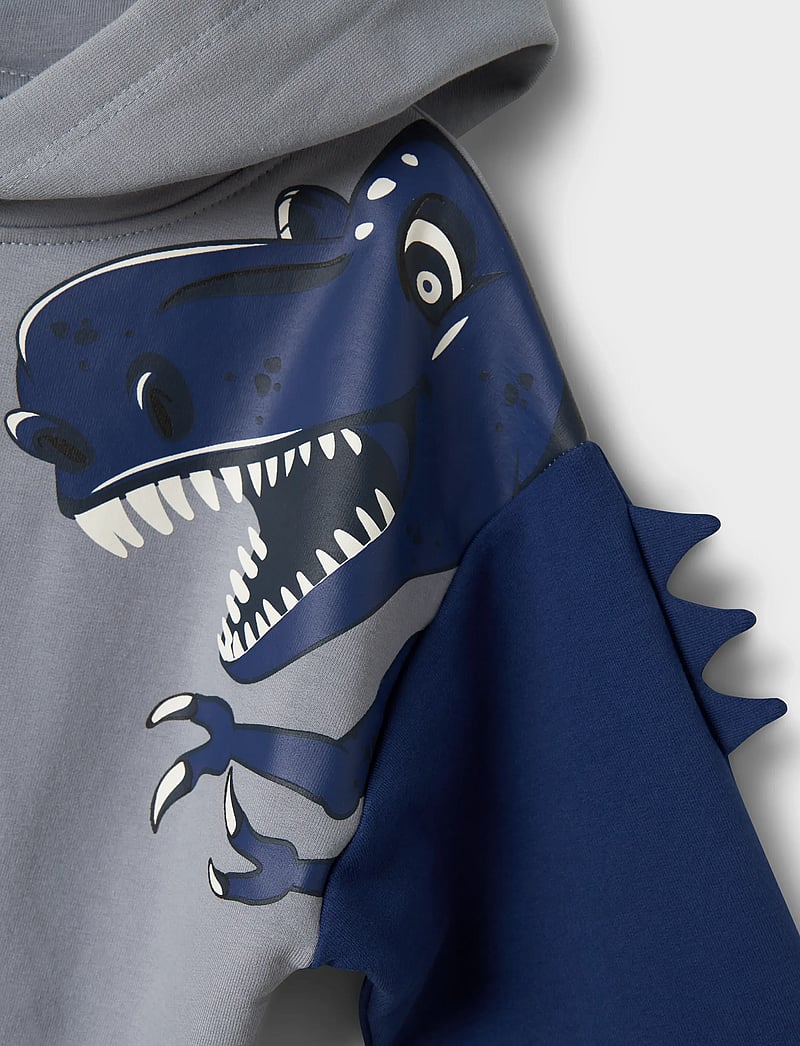 name it - NMMNASH LS NREG SWEAT WH BRU BOX - kapuzenpullover - tradewinds - 3