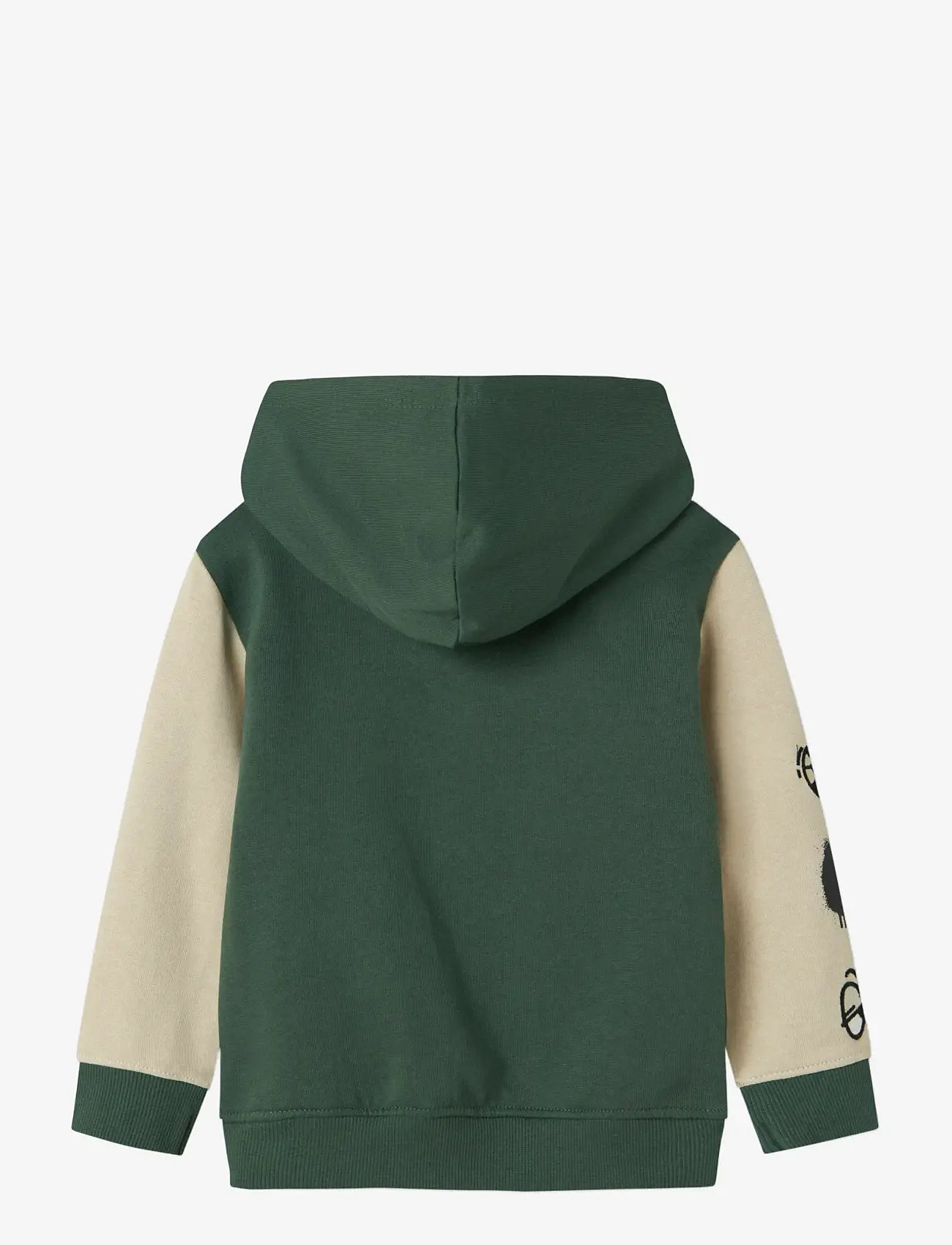 name it - NMMNYREE LS NREG SWEAT CARD BRU - hættetrøjer - garden topiary - 2