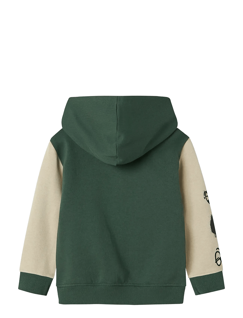 name it - NMMNYREE LS NREG SWEAT CARD BRU - hættetrøjer - garden topiary - 2