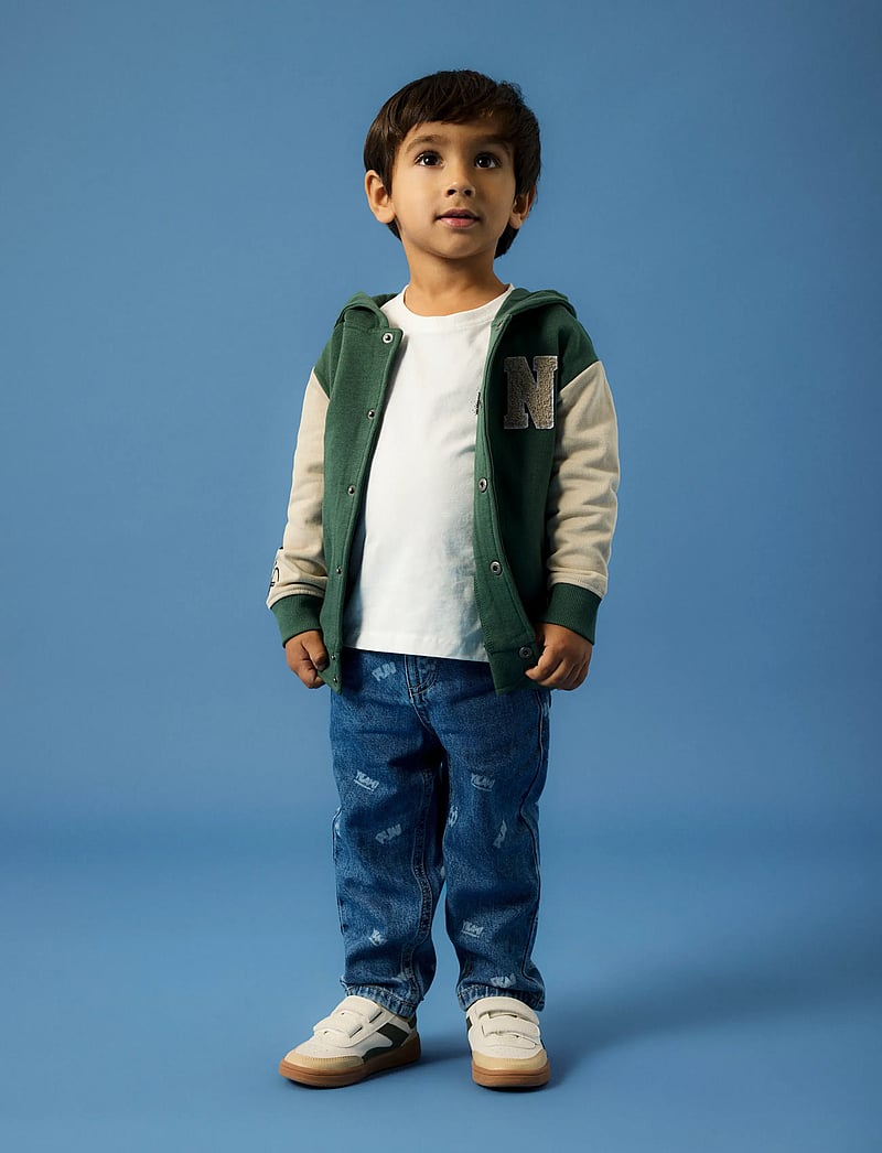 name it - NMMNYREE LS NREG SWEAT CARD BRU - hættetrøjer - garden topiary - 3