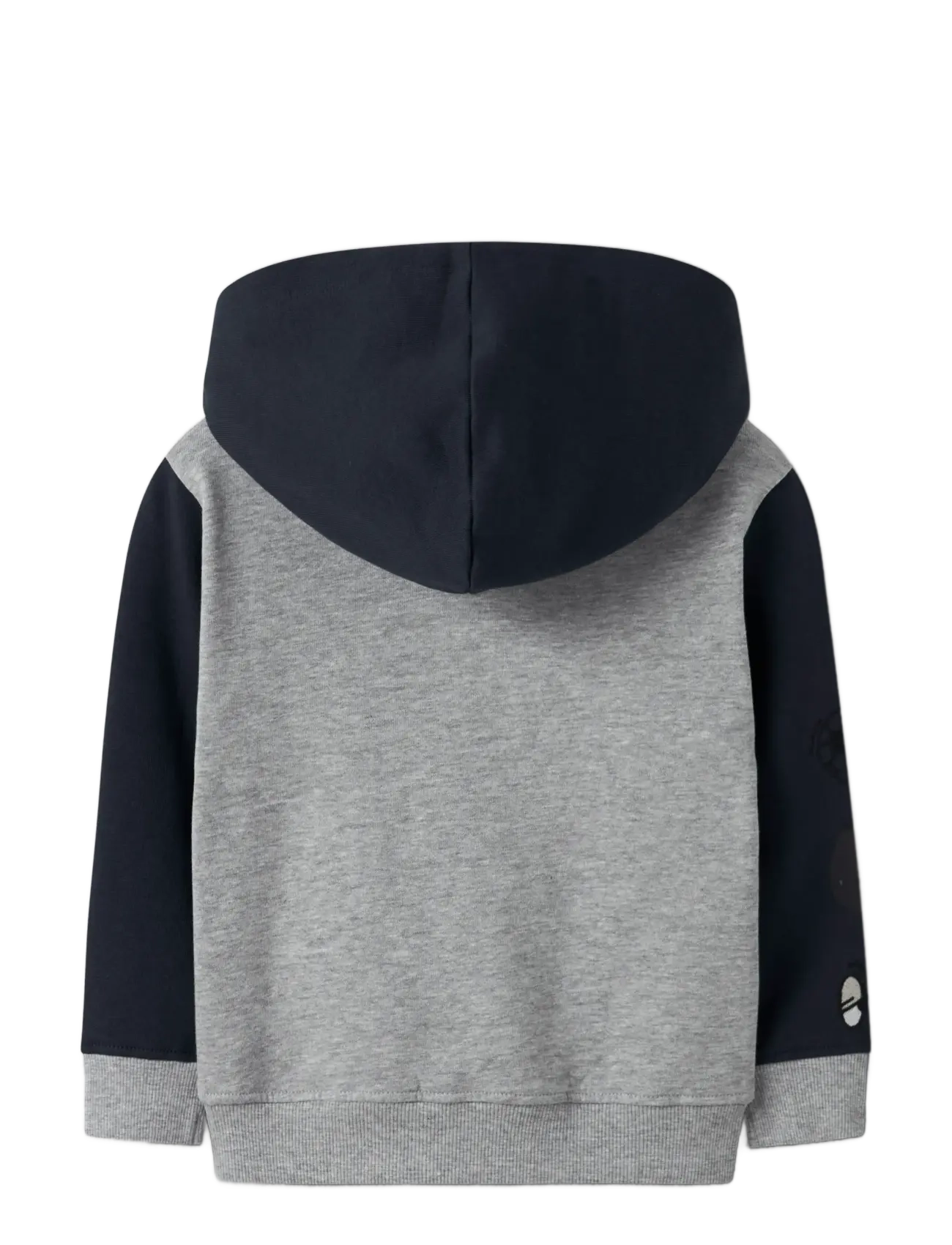 name it - NMMNYREE LS NREG SWEAT CARD BRU - hoodies - grey melange - 2