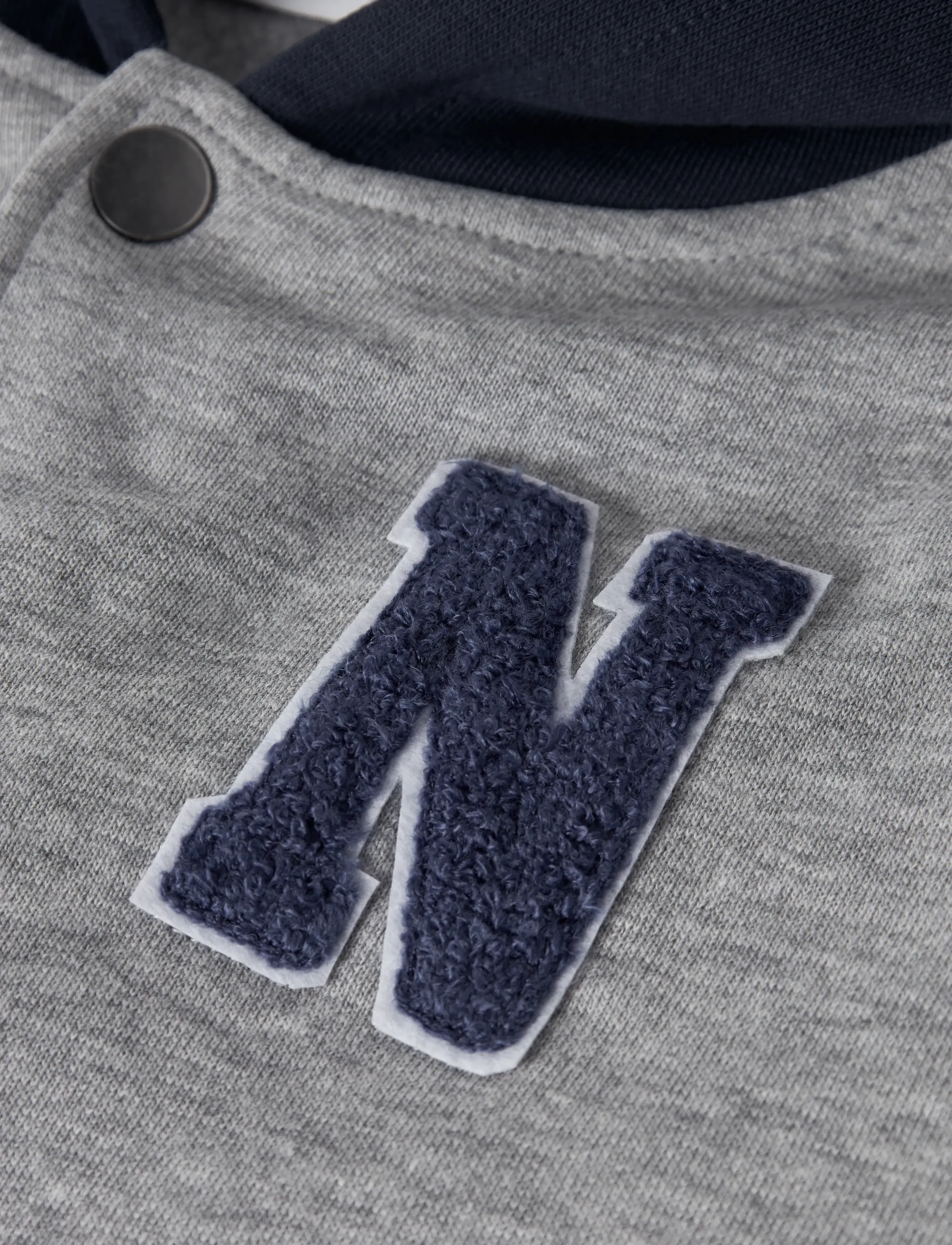name it - NMMNYREE LS NREG SWEAT CARD BRU - hoodies - grey melange - 3