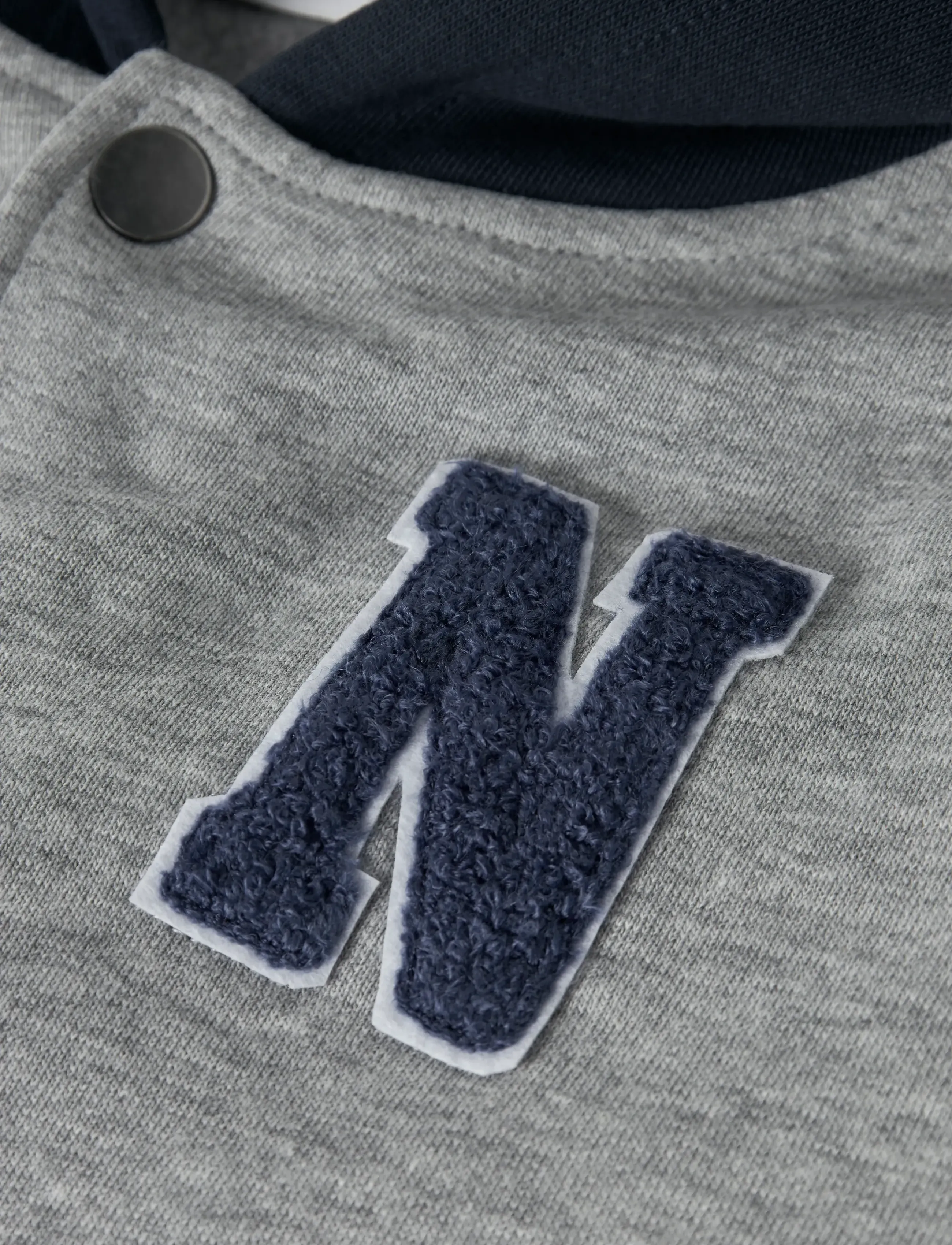 name it - NMMNYREE LS NREG SWEAT CARD BRU - hoodies - grey melange - 4