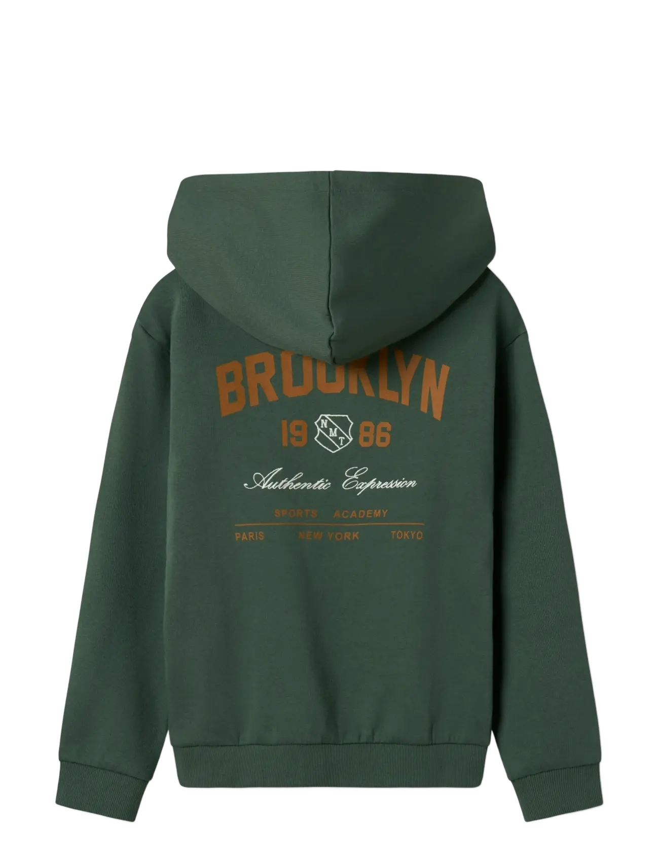 name it - NKMNEWI LS NREG SWEAT WH BRU - pulls à capuche - garden topiary - 2