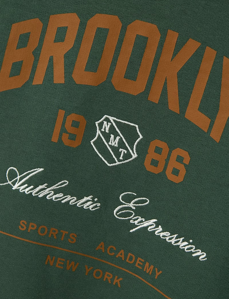 name it - NKMNEWI LS NREG SWEAT WH BRU - huvtröjor - garden topiary - 3