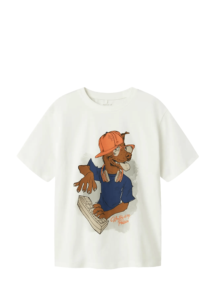 name it - NKMNOVA SS NREG TOP BOX - t-shirts à manches courtes - cloud dancer - 0