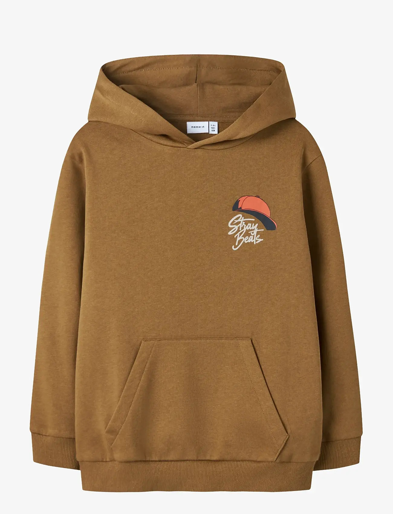 name it - NKMNOPAL LS NREG SWEAT WH BRU - hoodies - rubber - 0