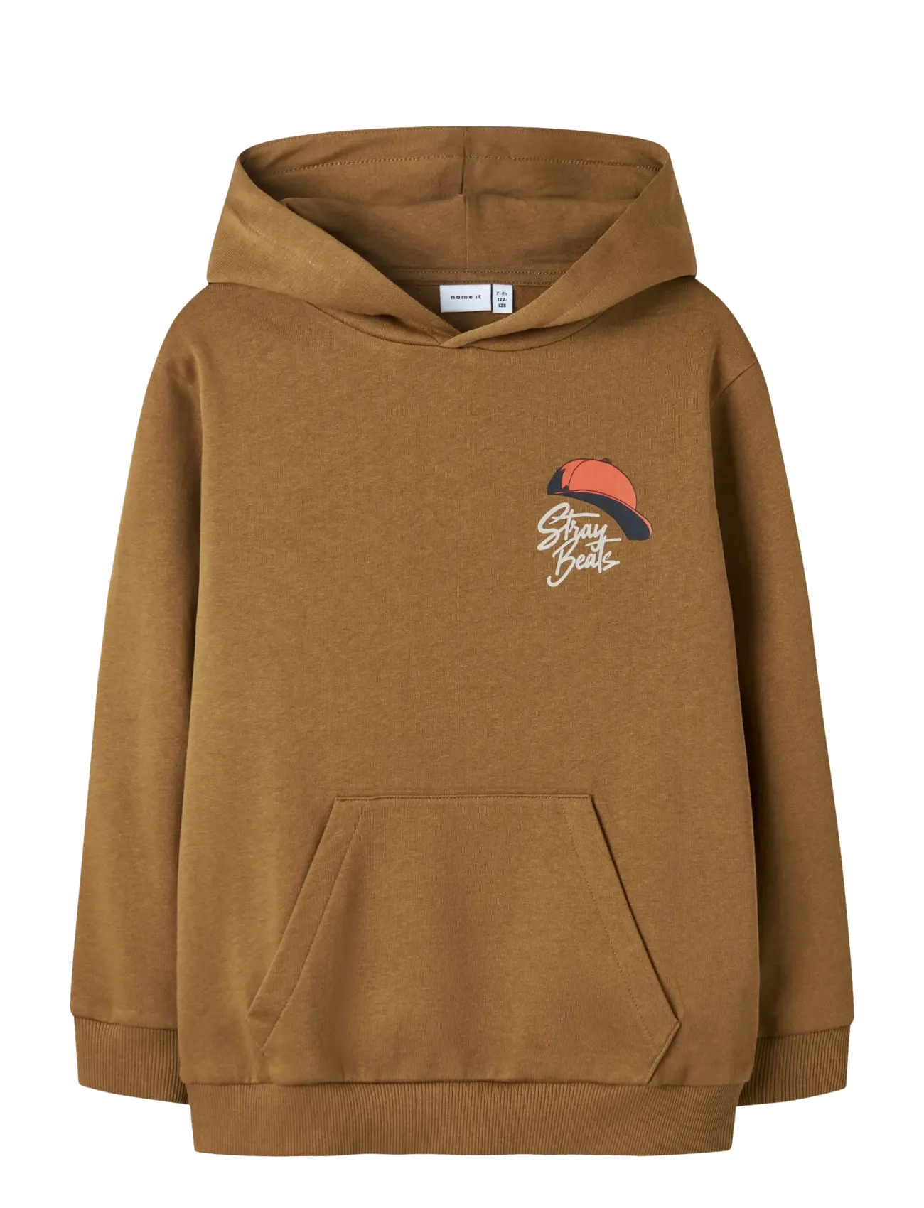name it NKMNOPAL LS NREG SWEAT WH BRU - Kläder - RUBBER / brown