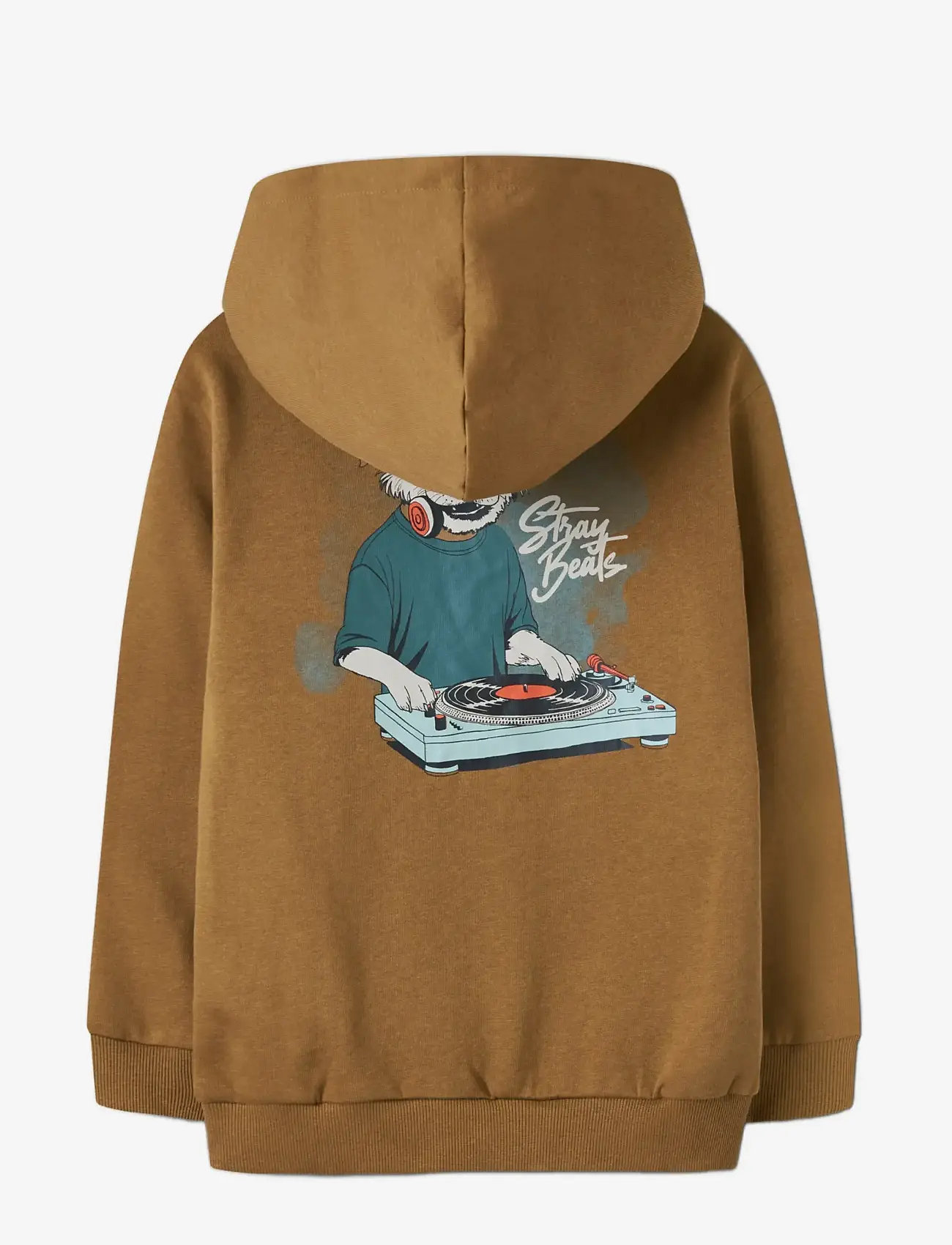 name it - NKMNOPAL LS NREG SWEAT WH BRU - hoodies - rubber - 1