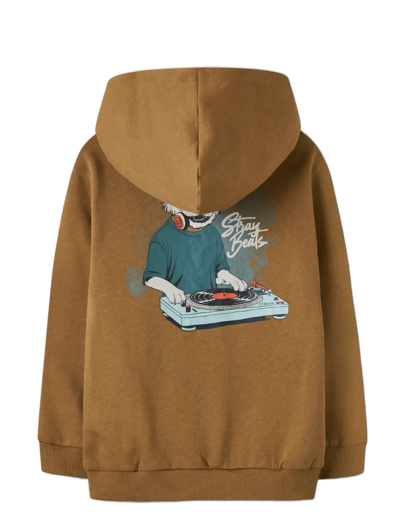 name it - NKMNOPAL LS NREG SWEAT WH BRU - kapuutsiga dressipluusid - rubber - 1