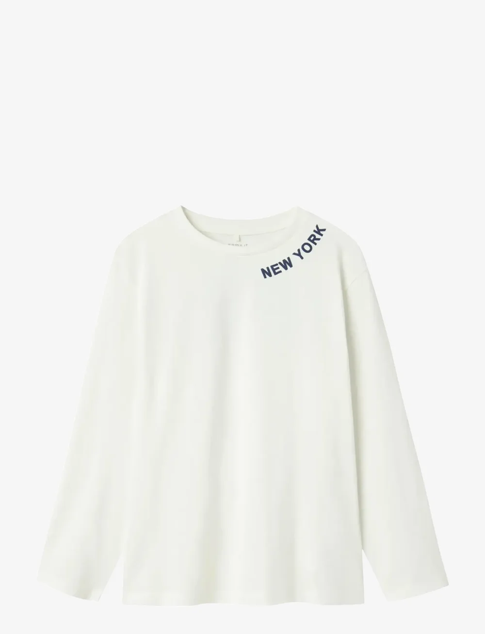 name it - NKMNEPOL LS NREG TOP BOX - langärmelig - cloud dancer - 0