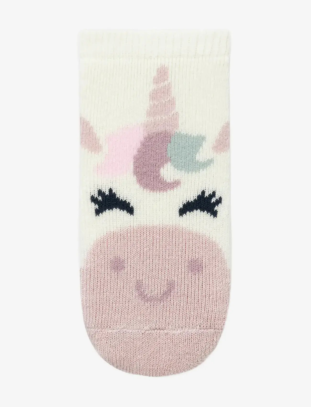name it - NBFNUNICORN TERRY FROTTE SOCK - vauvan sukat - cloud dancer - 1