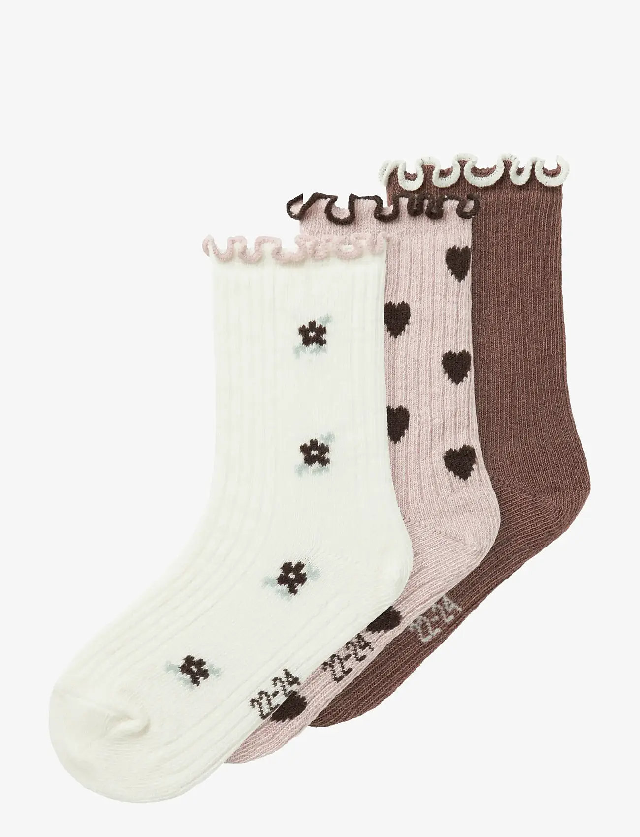 name it - NMFNETTI 3P SOCK - peppercorn - 0