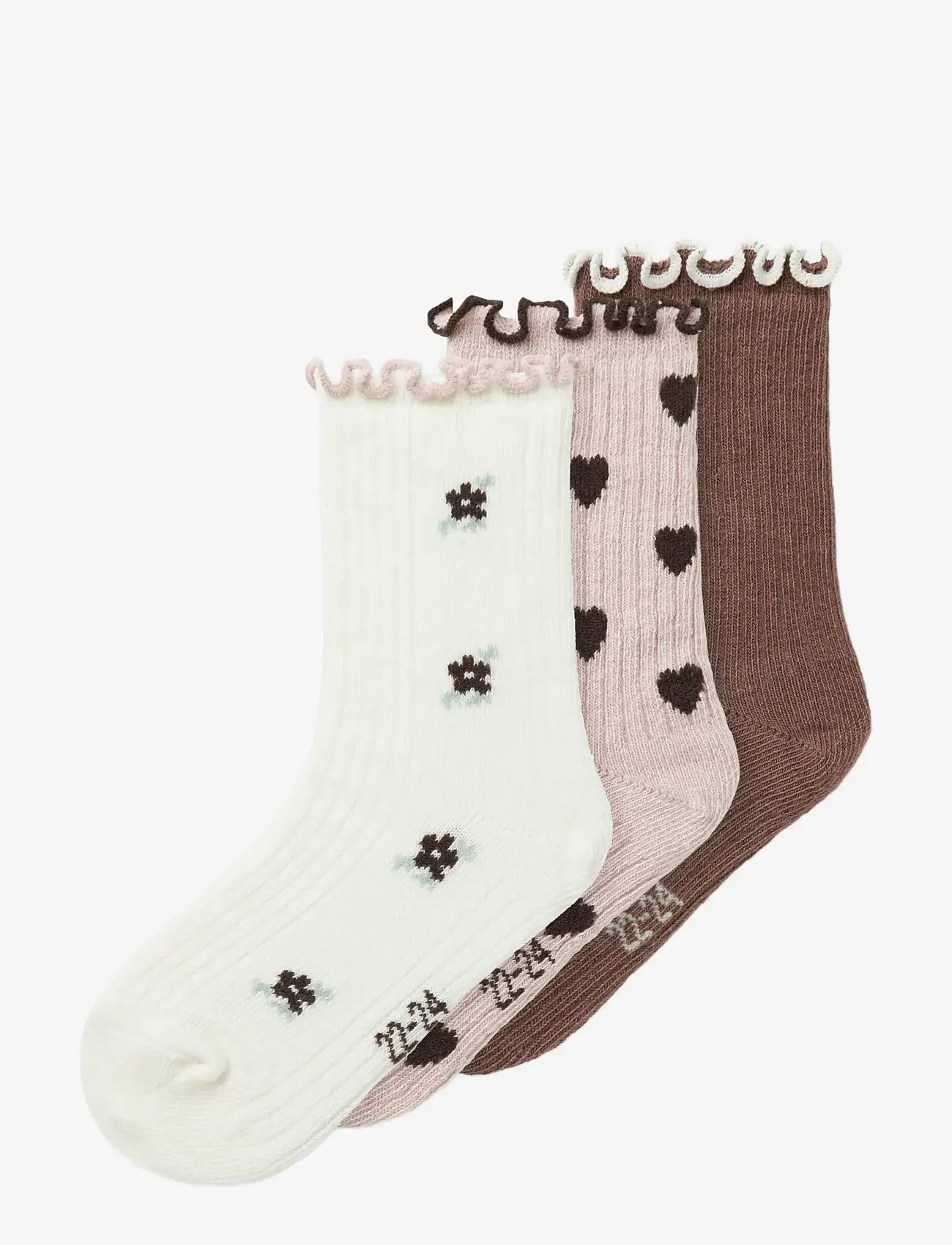 name it - NMFNETTI 3P SOCK - peppercorn - 3