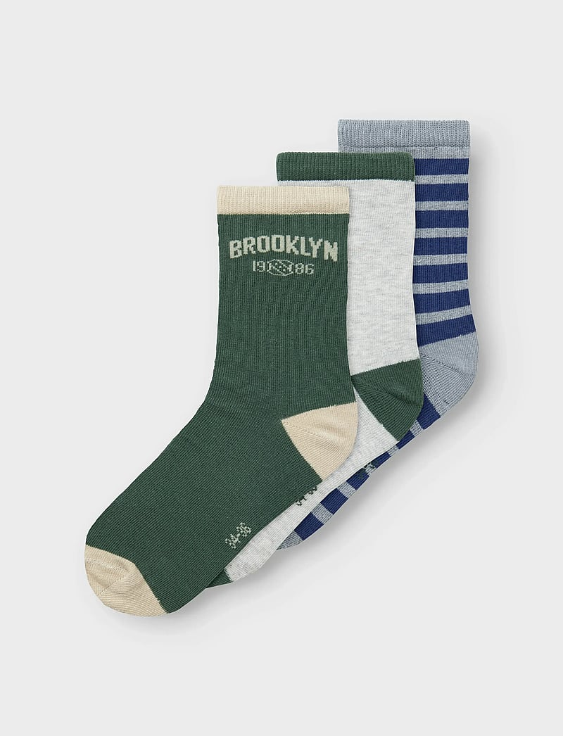 name it - NKMNOLS 3P SOCK - grey melange - 0