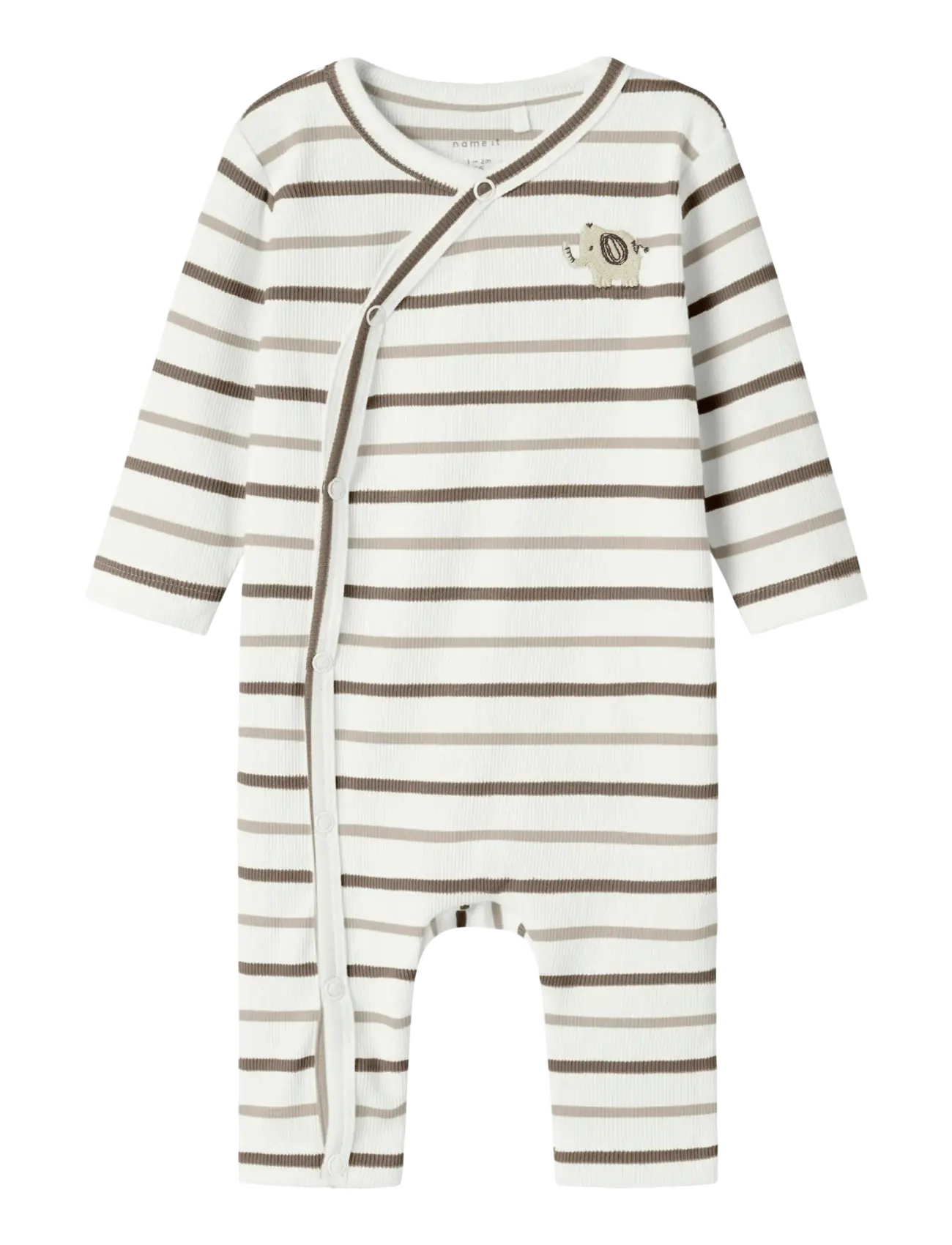 NBNOFANT WRAP BODYSUIT - CLOUD DANCER