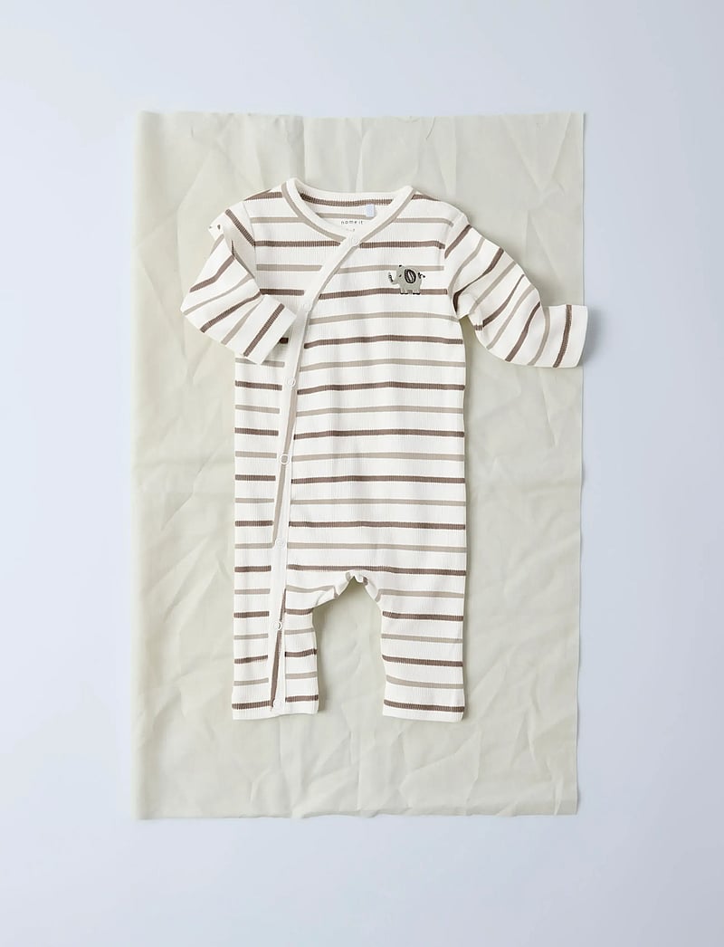 name it - NBNOFANT WRAP BODYSUIT - langärmelig - cloud dancer - 3