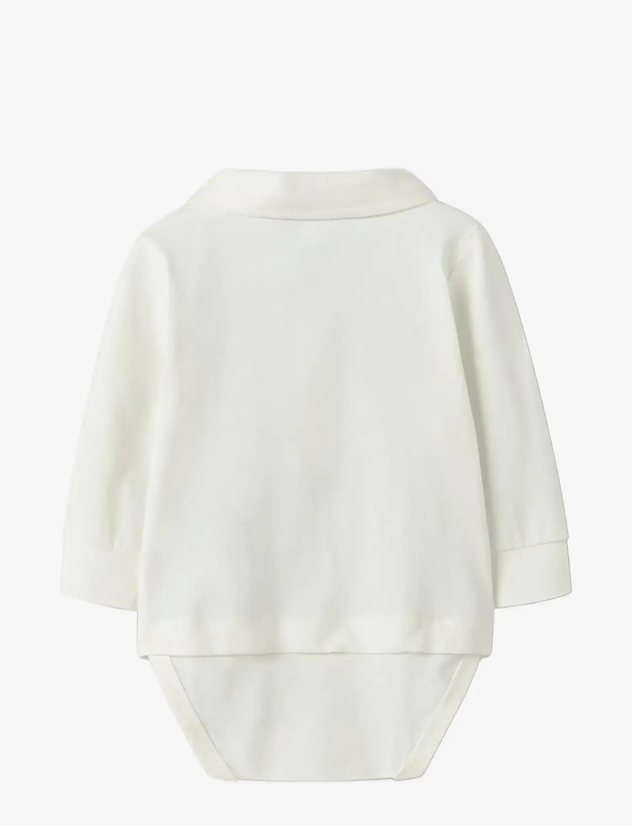 name it - NBMNOLLER LS BODY - langærmede bodyer - cloud dancer - 2