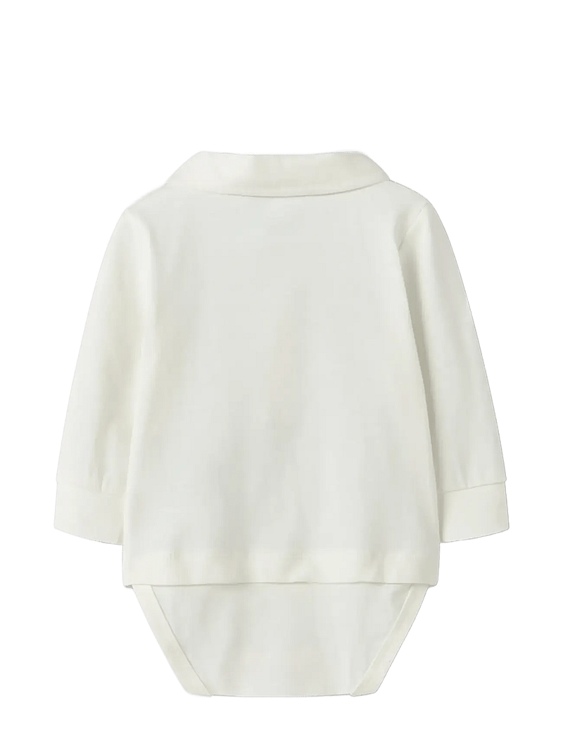 name it - NBMNOLLER LS BODY - long-sleeved bodies - cloud dancer - 2