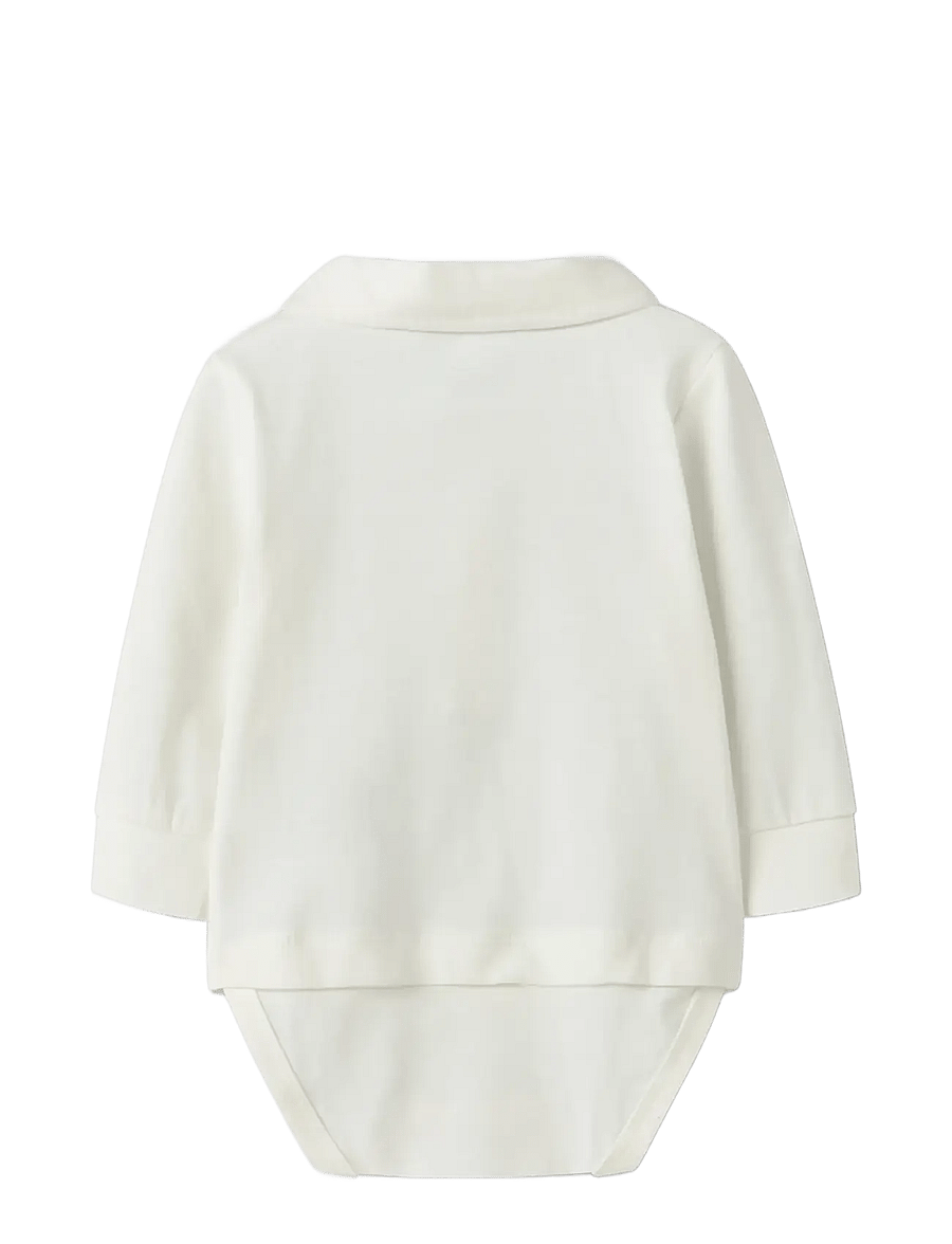 name it - NBMNOLLER LS BODY - langärmelige bodys - cloud dancer - 2
