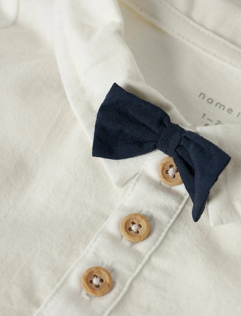 name it - NBMNOLLER LS BODY - long-sleeved bodies - cloud dancer - 3