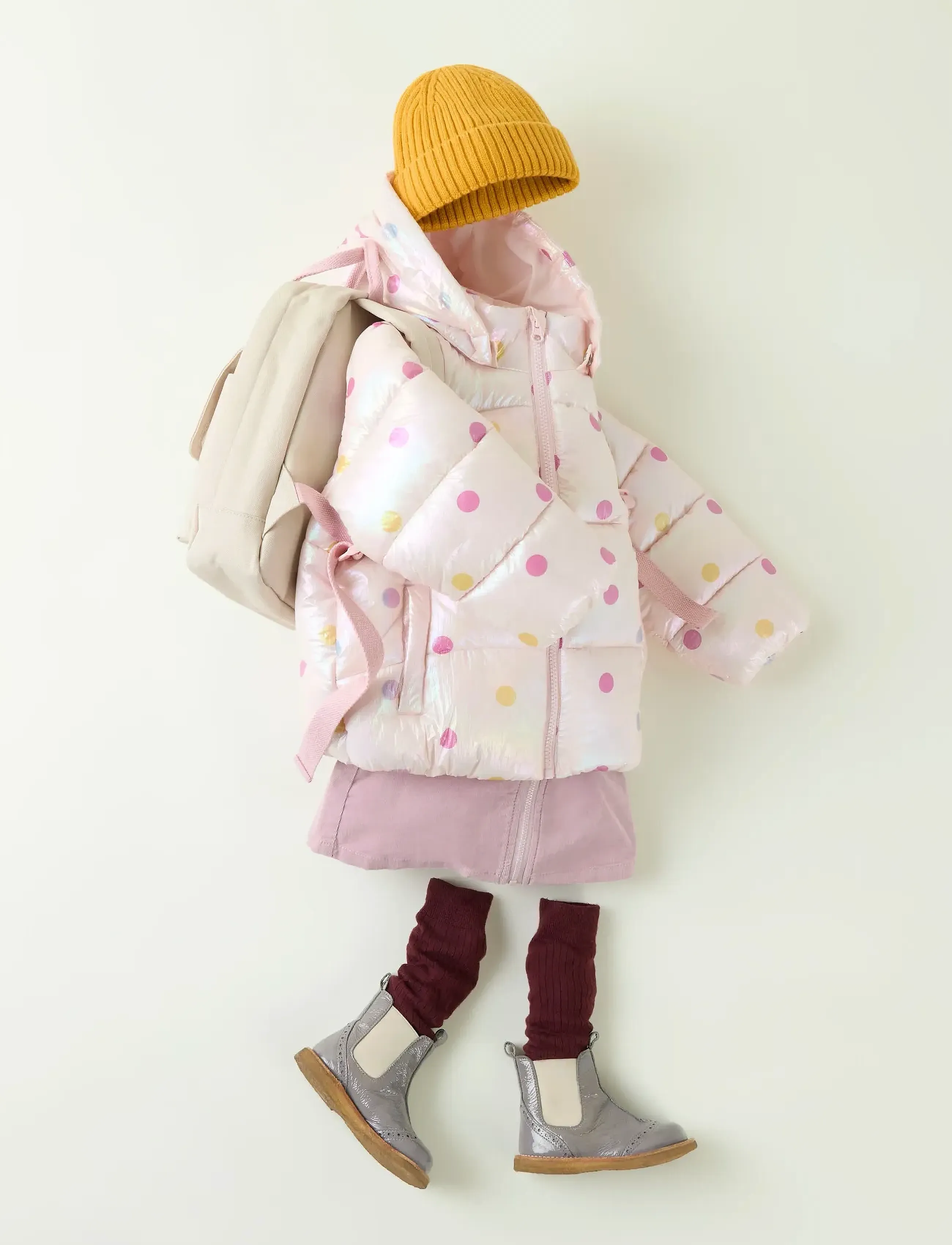 name it - NMFMADOT PUFFER JACKET - ytterkläder - lilac snow - 2