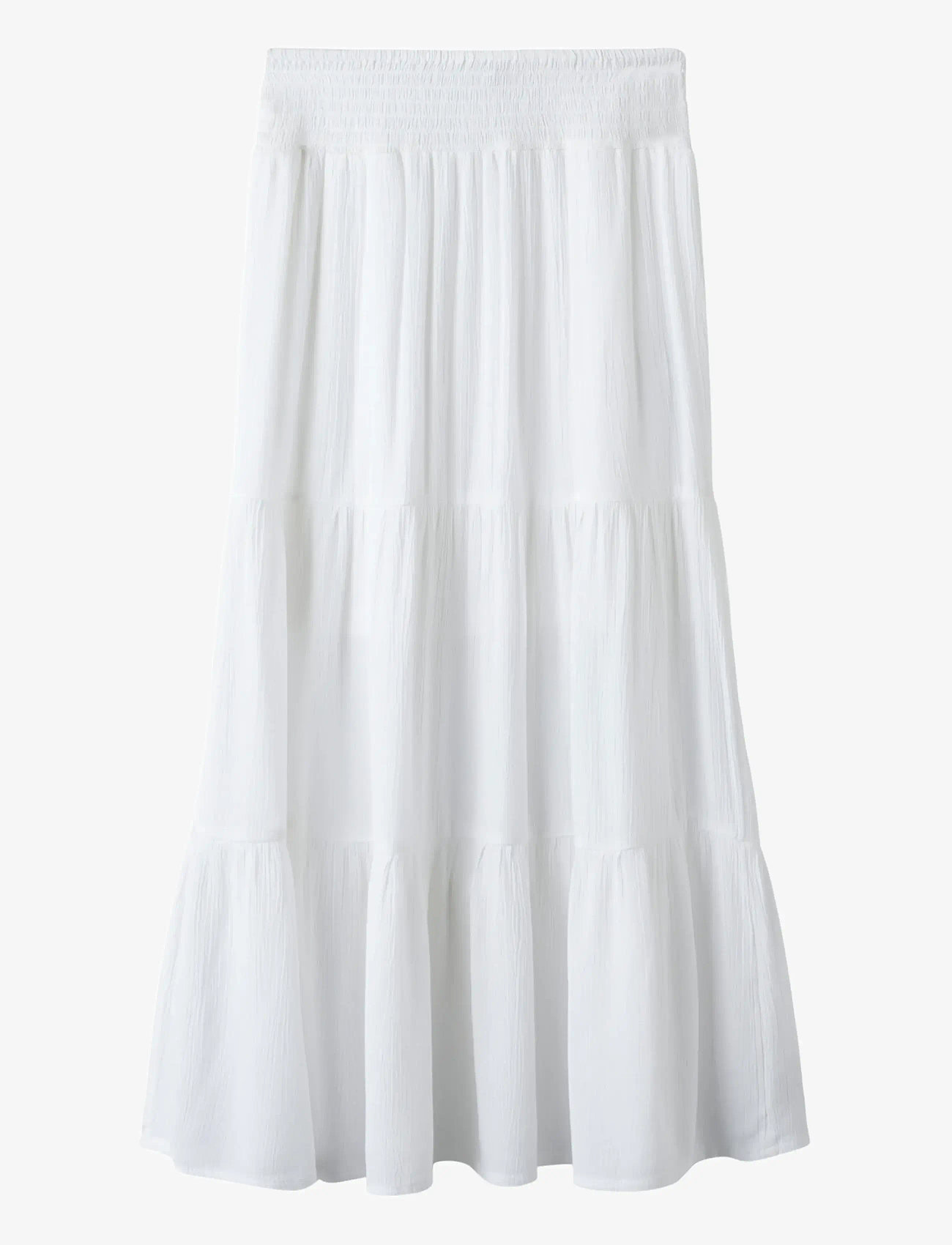 name it - NKFHANNYA LONG SKIRT - maxi skirt - bright white - 1