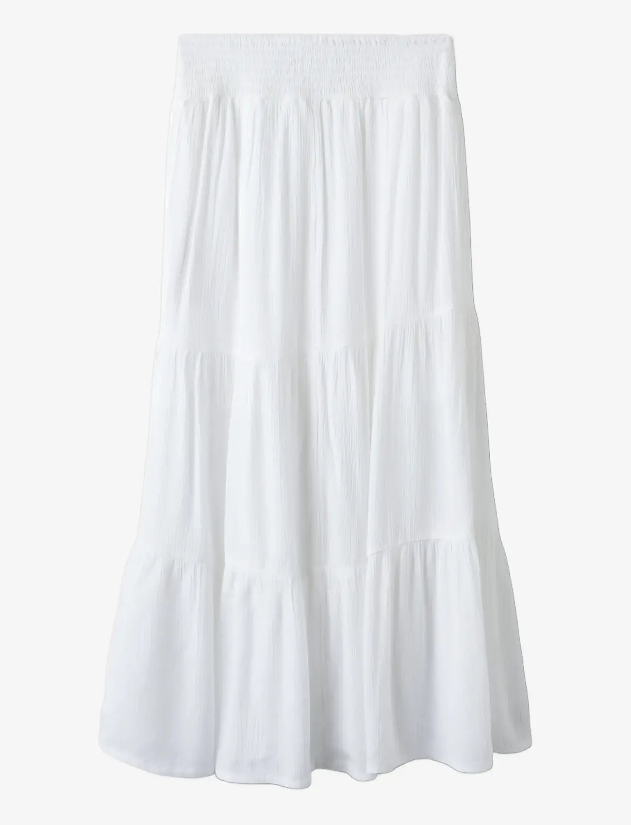 name it - NKFHANNYA LONG SKIRT - maxi skirt - bright white - 2