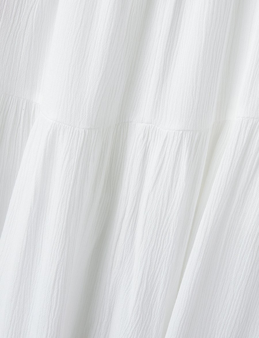 name it - NKFHANNYA LONG SKIRT - maxi skirt - bright white - 3