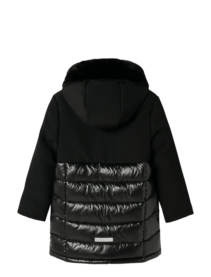 name it - NKFMAROL JACKET LONG1 - talvejope - black - 2
