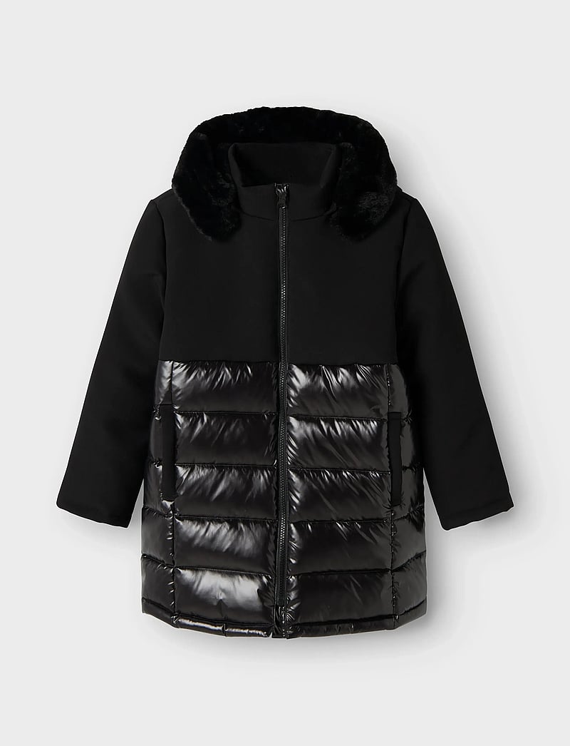 name it - NKFMAROL JACKET LONG1 - winter jackets - black - 0