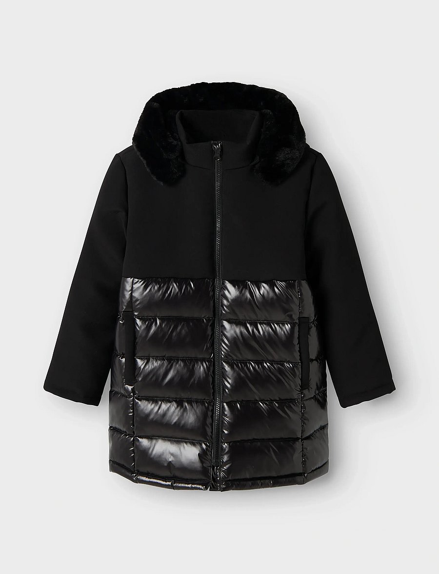 name it - NKFMAROL JACKET LONG1 - talvejope - black - 0