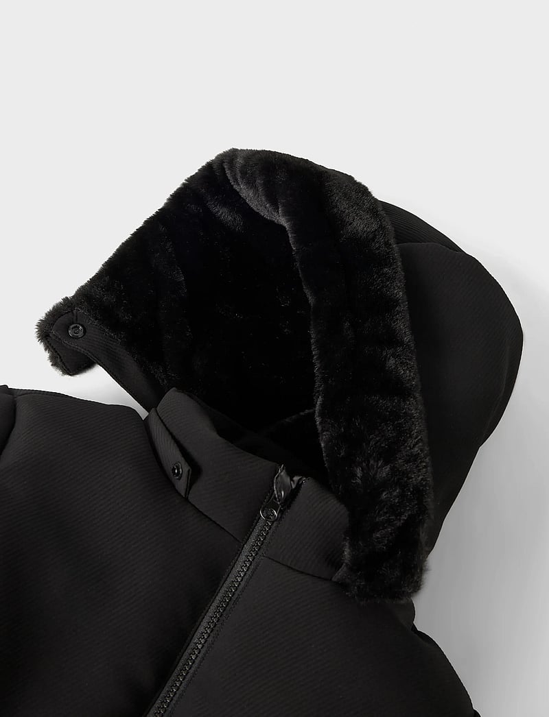 name it - NKFMAROL JACKET LONG1 - winter jackets - black - 3
