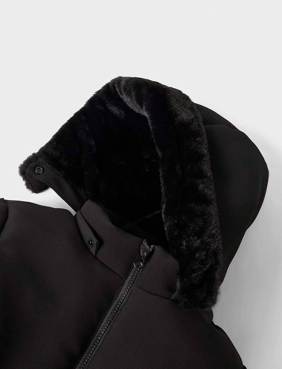name it - NKFMAROL JACKET LONG1 - talvejope - black - 3