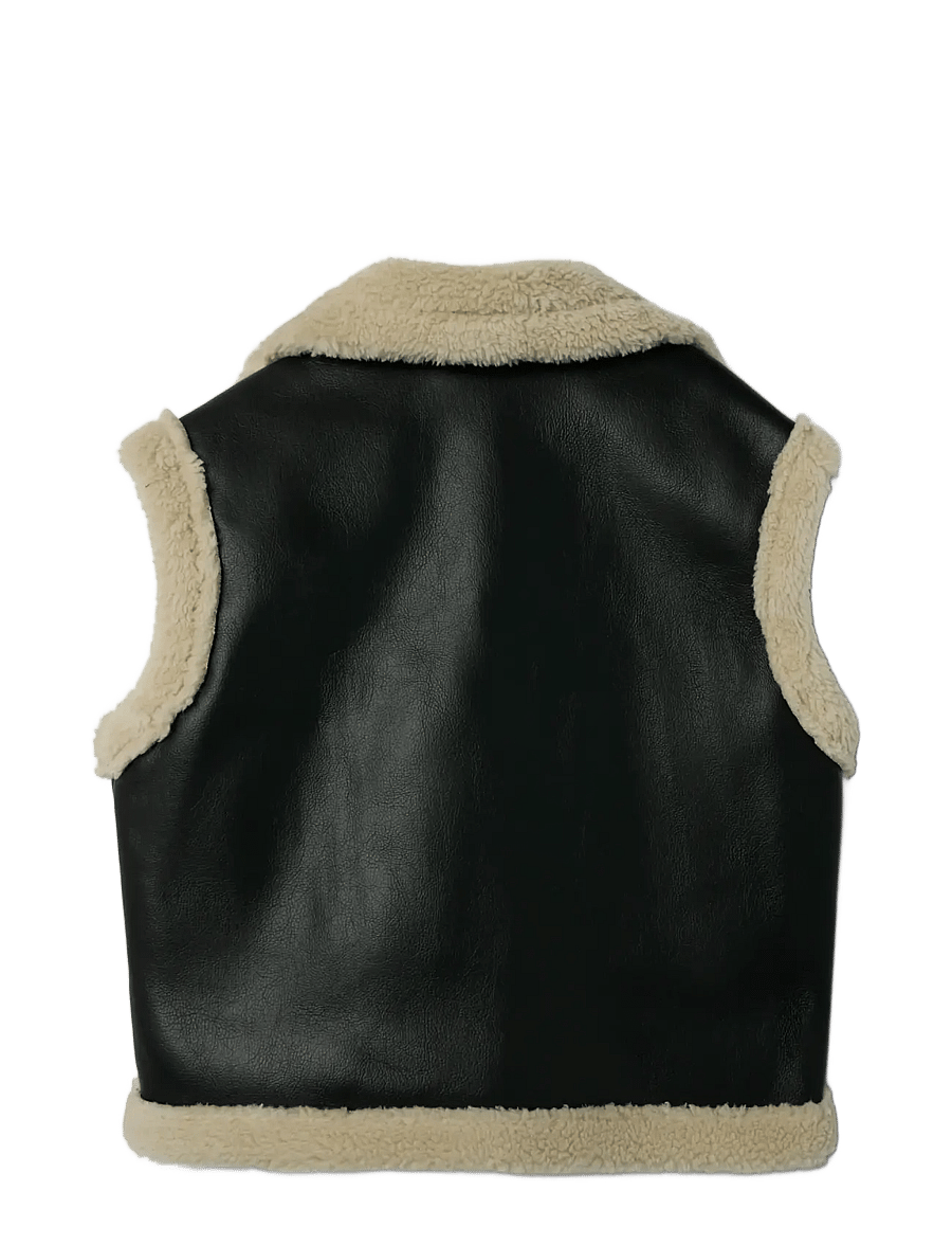 name it - NKFMICHELLE VEST - shoppa efter ålder - black - 2
