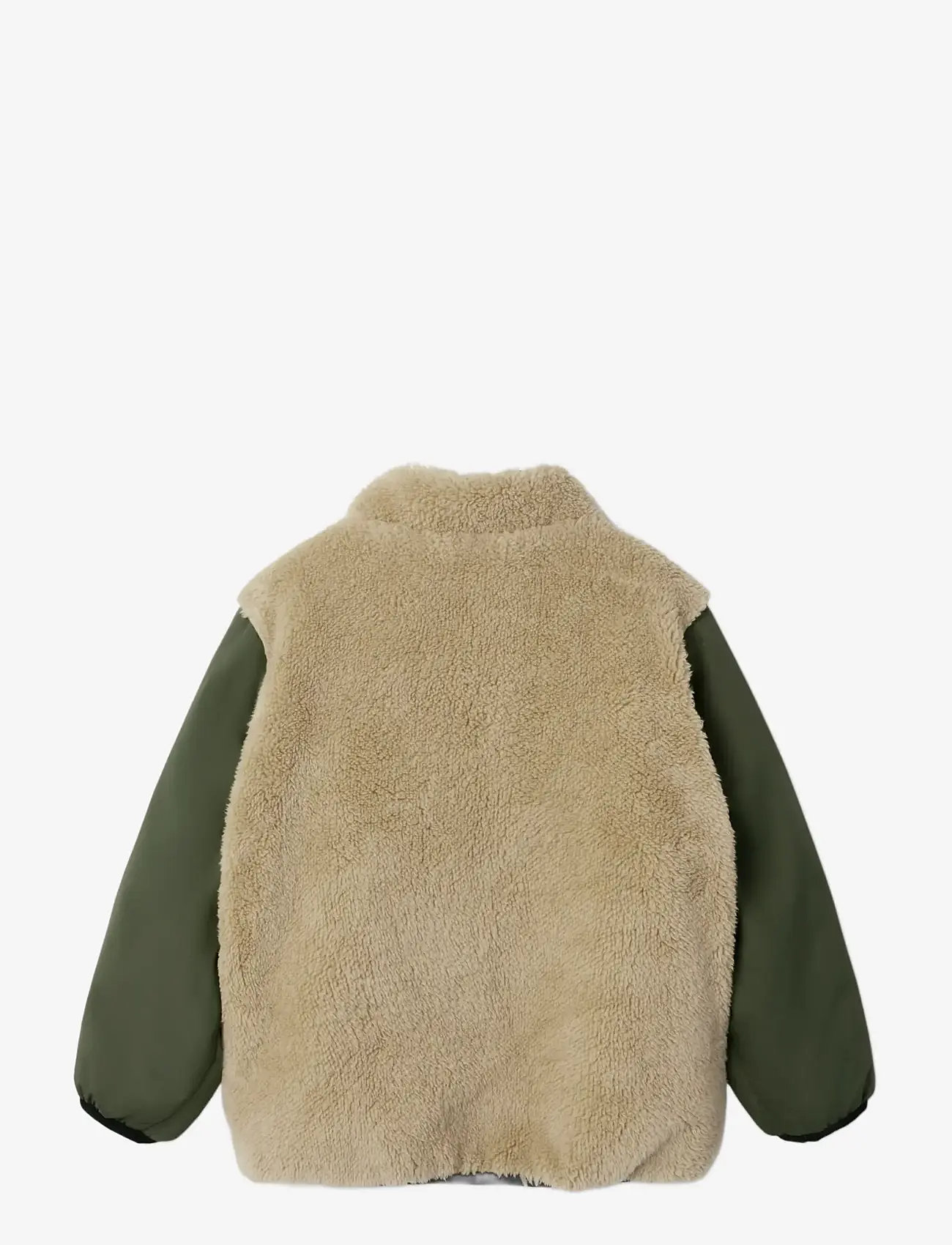 name it - NMMMAGNUS SHERPA JACKET REV - fleecejacken - beetle - 1