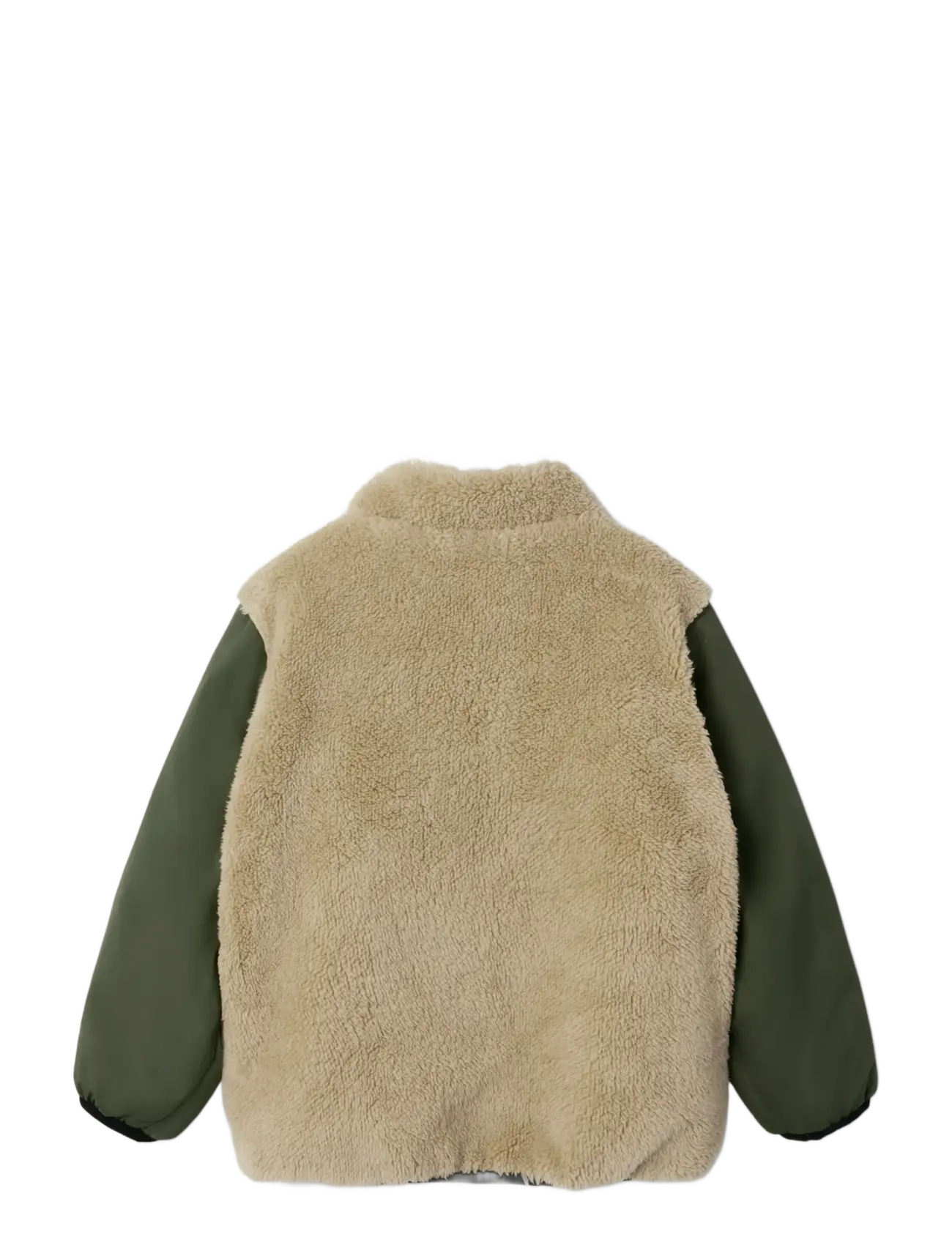 name it - NMMMAGNUS SHERPA JACKET REV - beetle - 2
