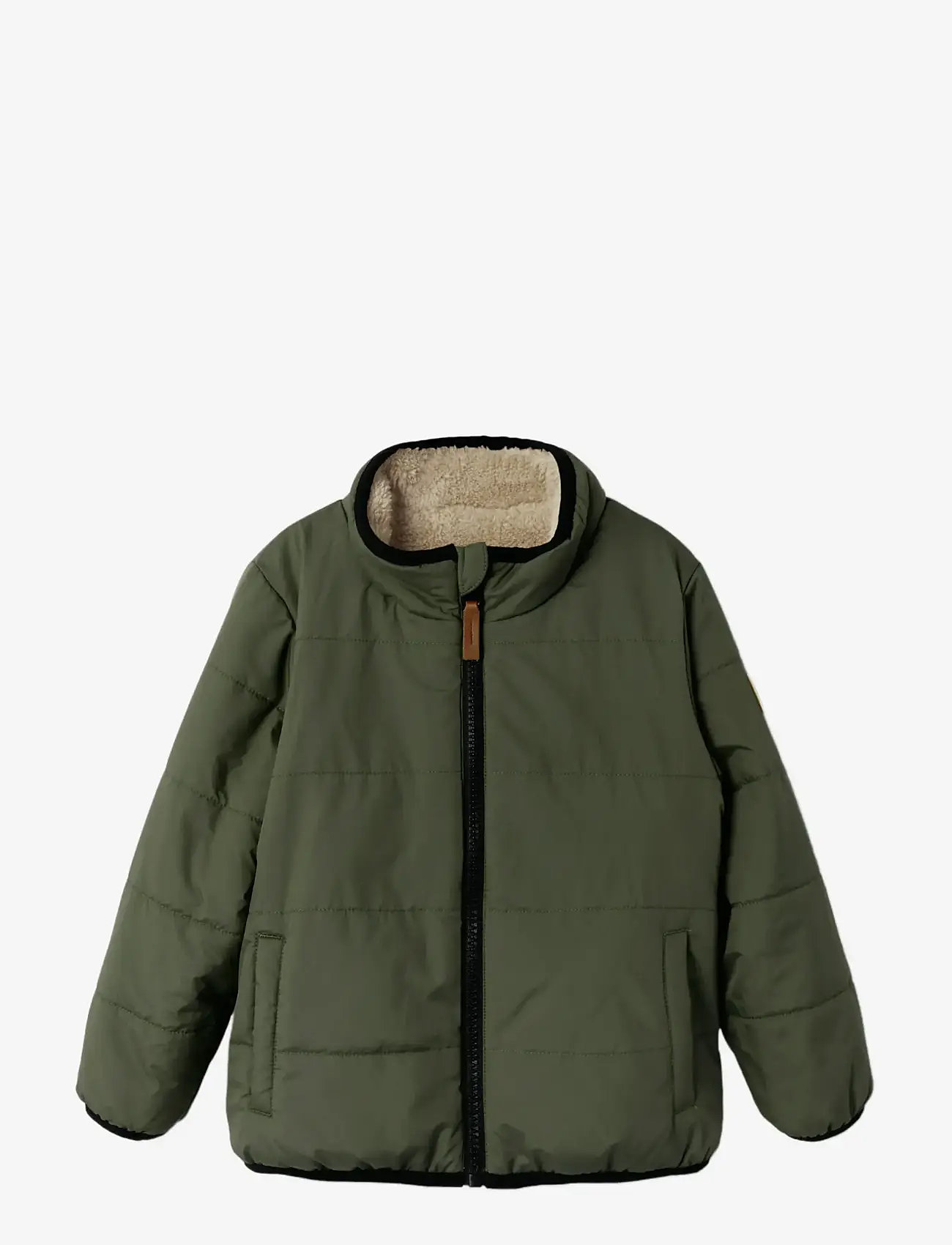 name it - NMMMAGNUS SHERPA JACKET REV - fleecejacken - beetle - 2