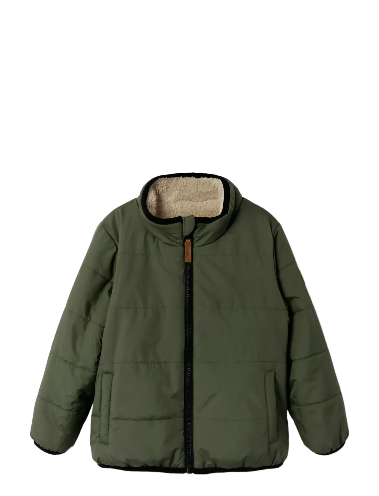 name it - NMMMAGNUS SHERPA JACKET REV - beetle - 3