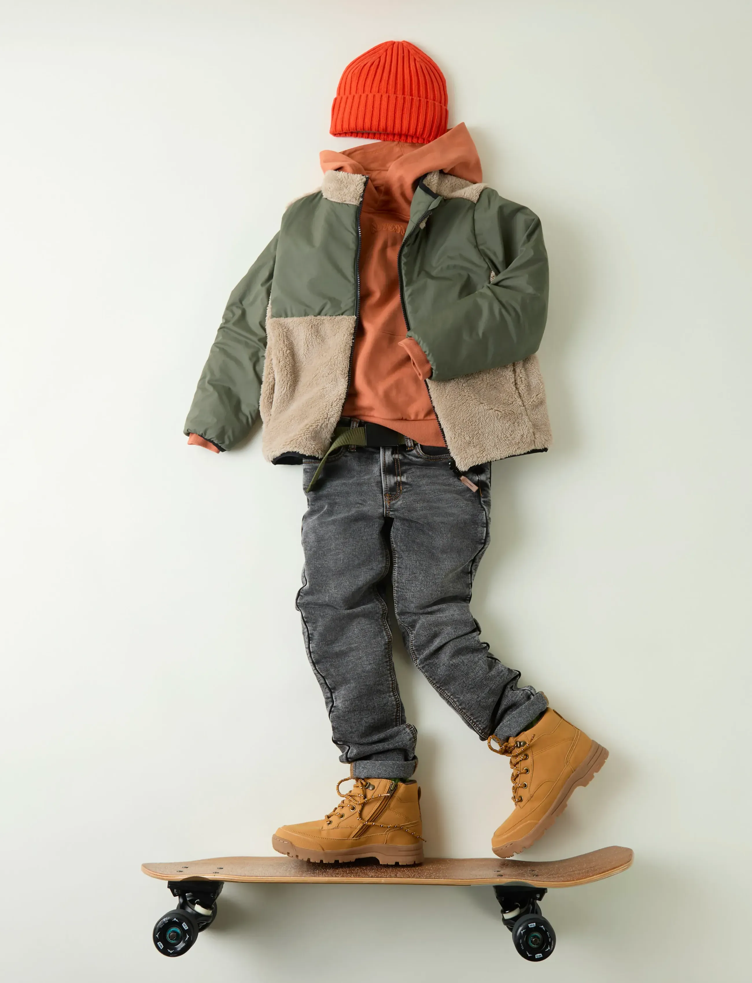 name it - NKMMAGNUS SHERPA JACKET REV - beetle - 0