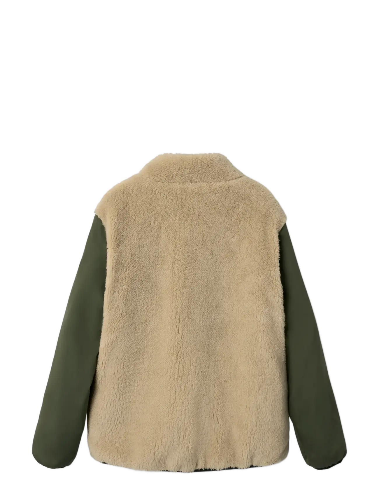 name it - NKMMAGNUS SHERPA JACKET REV - beetle - 4