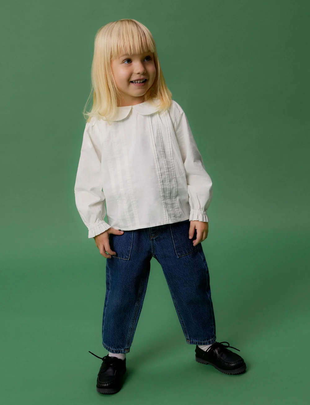 name it - NMFLILJE LS SHIRT - blusen & tuniken - cloud dancer - 0