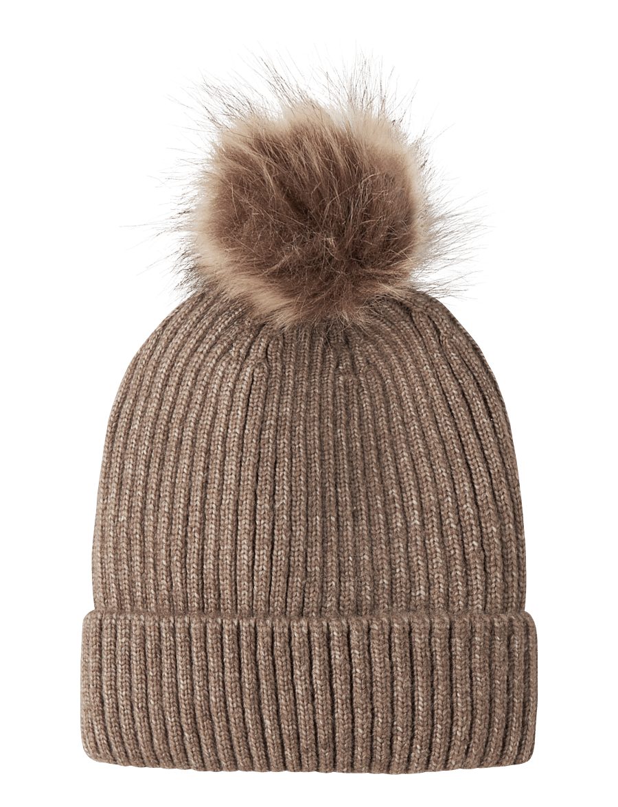 name it - NMNMORA KNIT HAT - beanies - walnut - 0