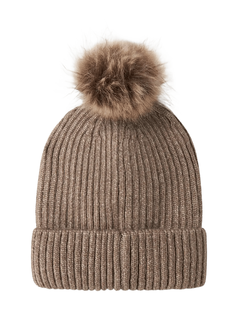 name it - NMNMORA KNIT HAT - beanies - walnut - 1